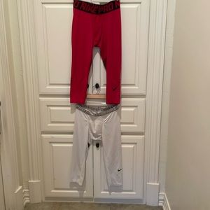 Nike Pro Training Compression Tights- 2 pair